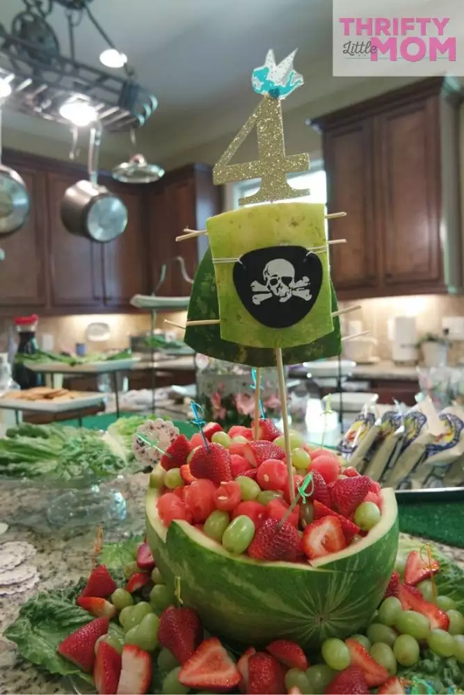 DIY fruit pirate ship party supply