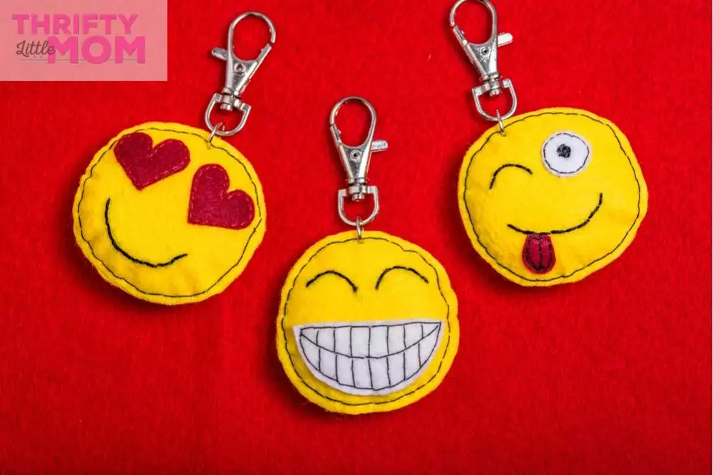 emoji keychains are popular with teen birthday favors