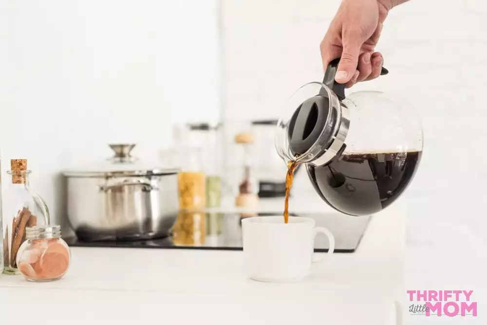a coffee pot full of coffee from a subscription service is a great mother's day gift idea