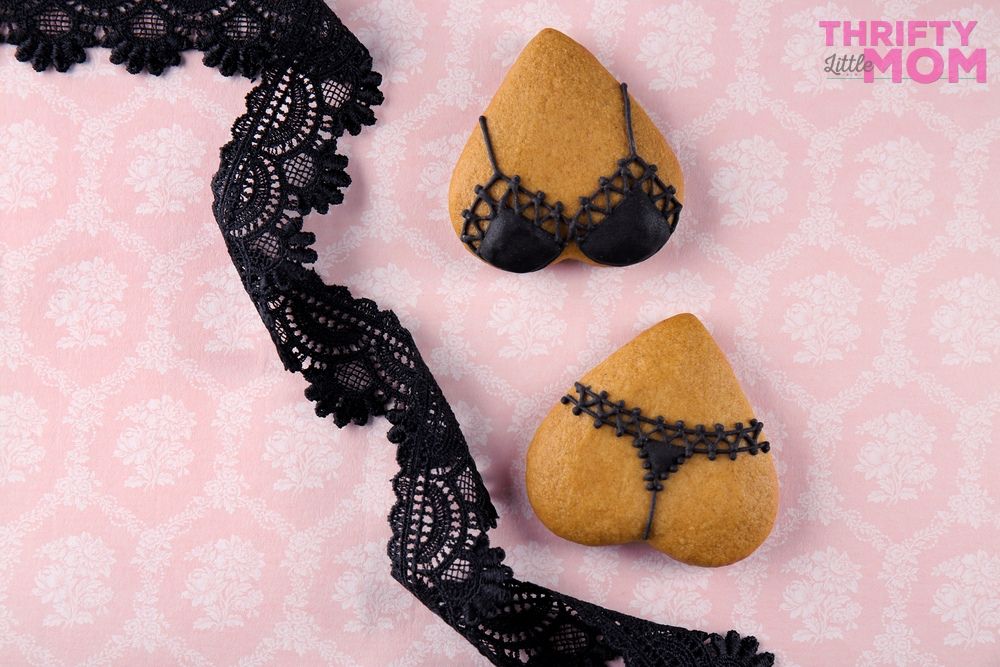 cookies that are lingerie themed make great snacks at a party
