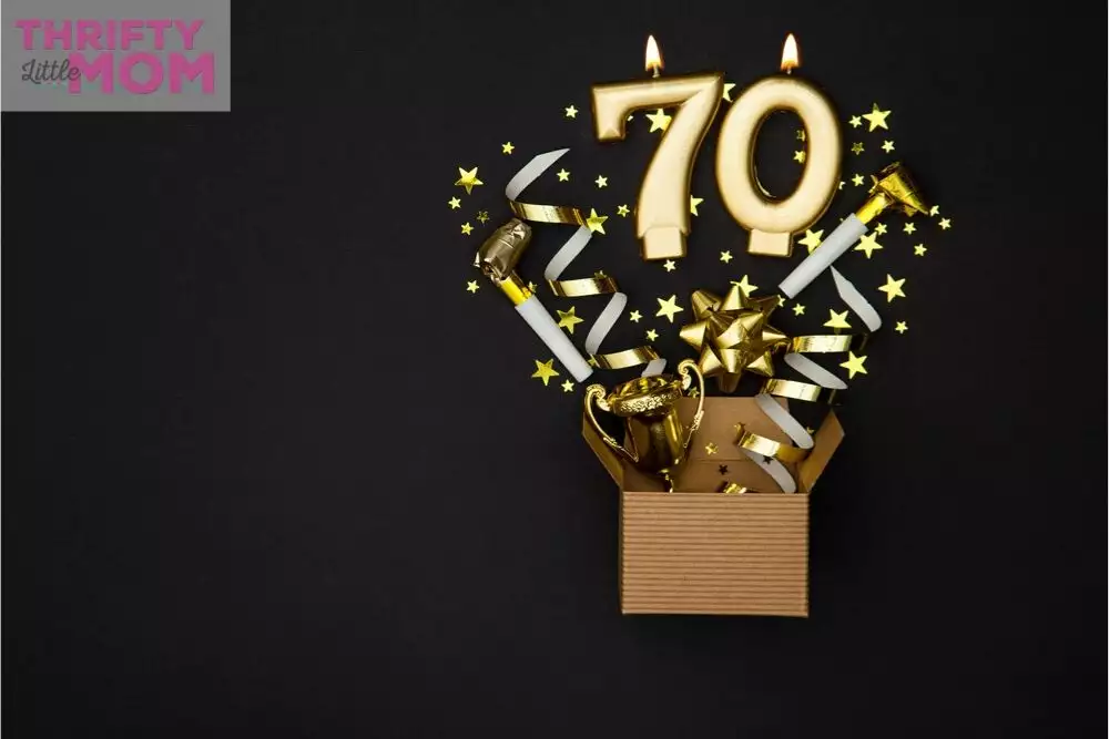 70th birthday ideas for mom with candles that number 70