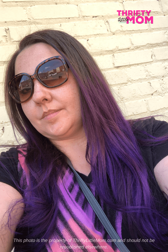 brown to purple hair ombre